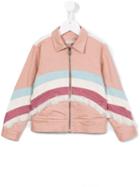 Stella Mccartney Kids Striped Jacket, Girl's, Size: 12 Yrs, Pink/purple