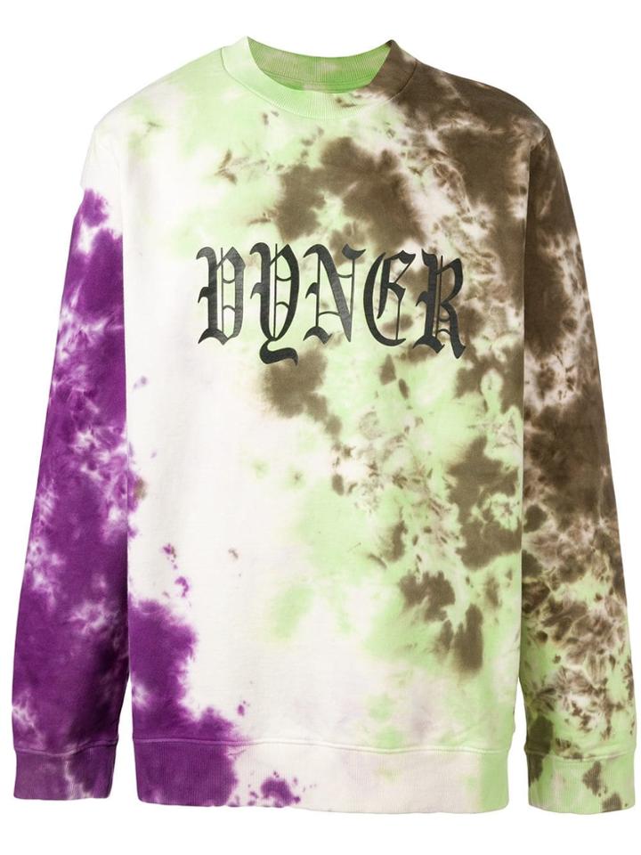 Vyner Articles Tie-dye Print Sweatshirt - Green