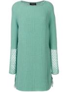 Twin-set Ribbed Knit Dress - Green