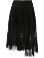Ermanno Scervino Flared Lace Skirt - Black