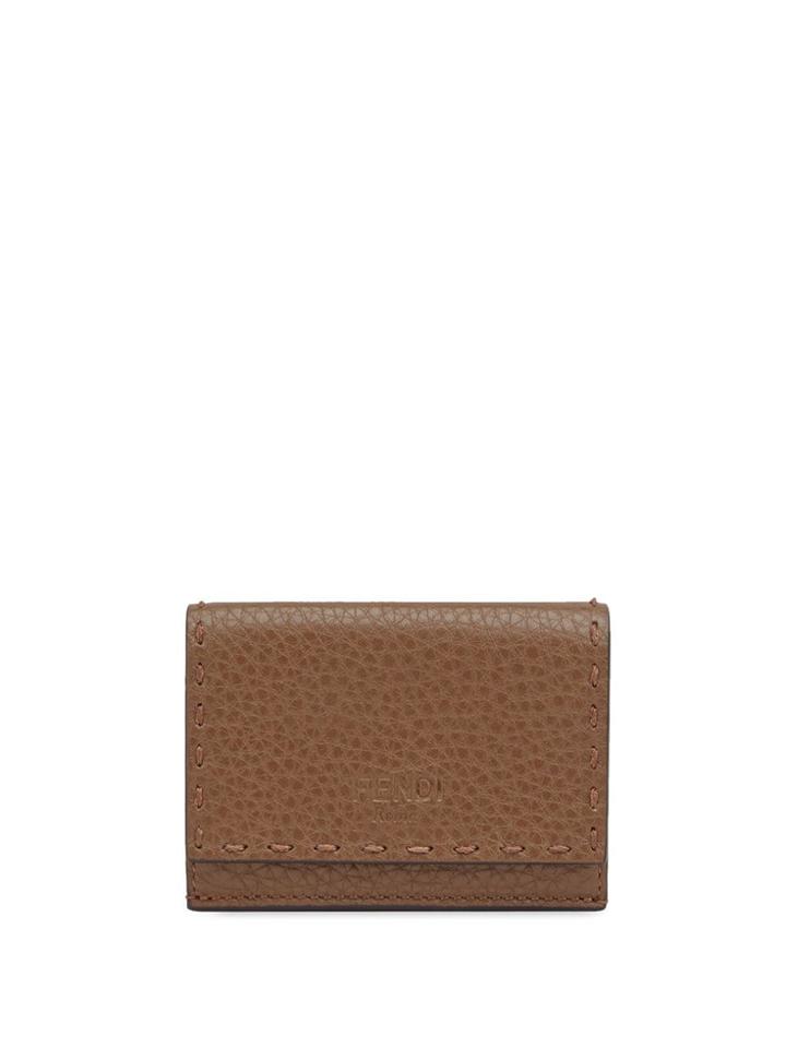 Fendi Selleria Tri-fold Wallet - Neutrals