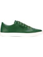 Dolce & Gabbana Classic Sneakers, Men's, Size: 41, Green, Calf Leather/rubber