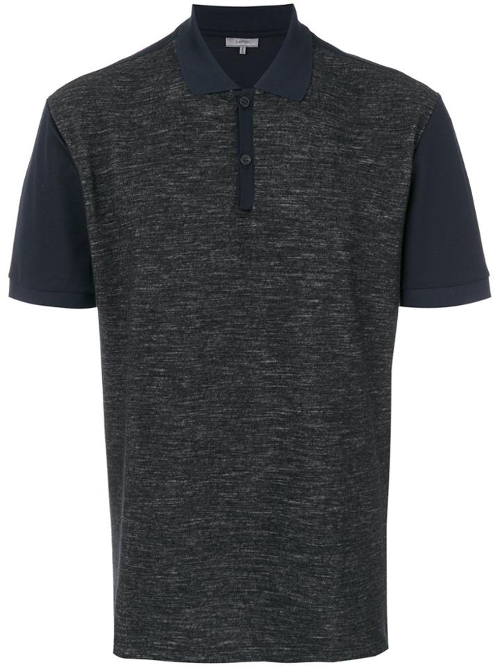 Lanvin Tonal Polo Shirt - Blue