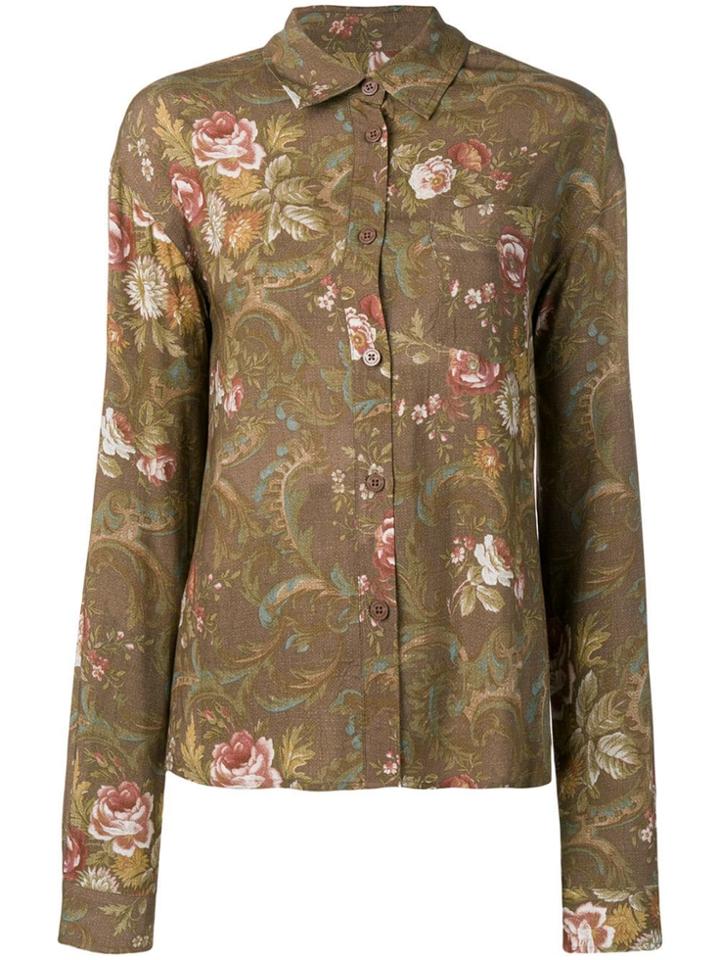 Han Kj0benhavn Floral Shirt - Brown