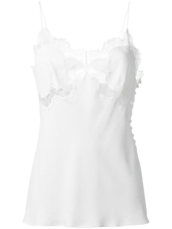 Antonio Berardi Lace Inserts Top, Women's, Size: 42, White, Acetate/silk