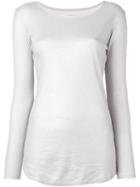 Majestic Filatures Long Fit Jersey, Women's, Size: Iii, Grey, Silk/cotton/cashmere