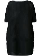 Issey Miyake Cauliflower - Shift Dress - Women - Polyester - One Size, Black, Polyester