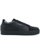 Giorgio Armani Low Top Lace-up Sneakers - Black