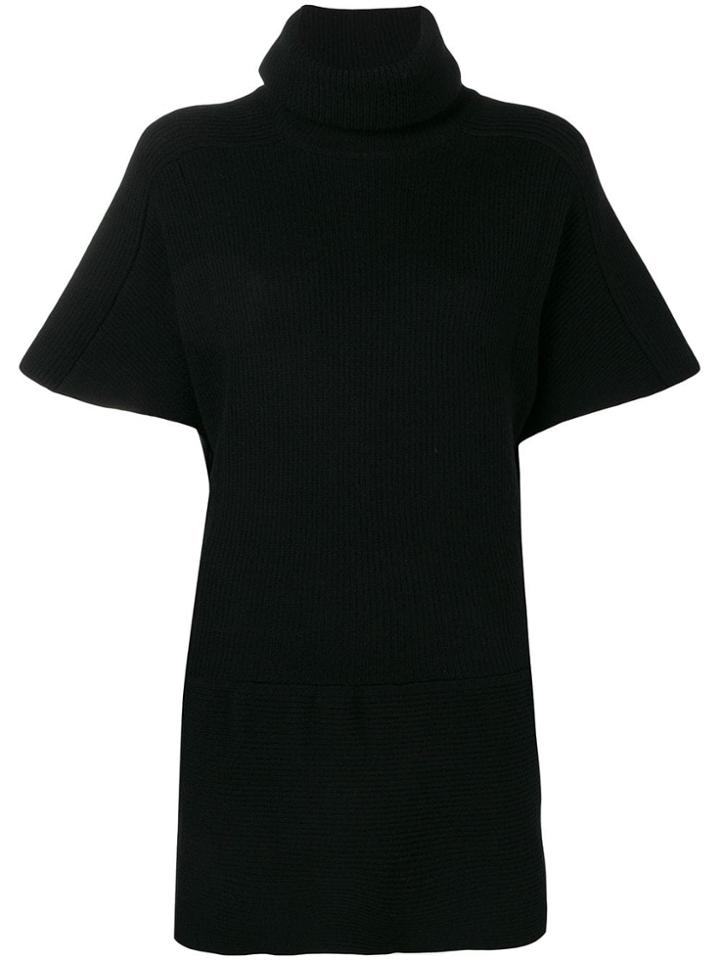 Red Valentino Short Turtleneck Dress - Black
