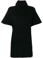 Red Valentino Short Turtleneck Dress - Black