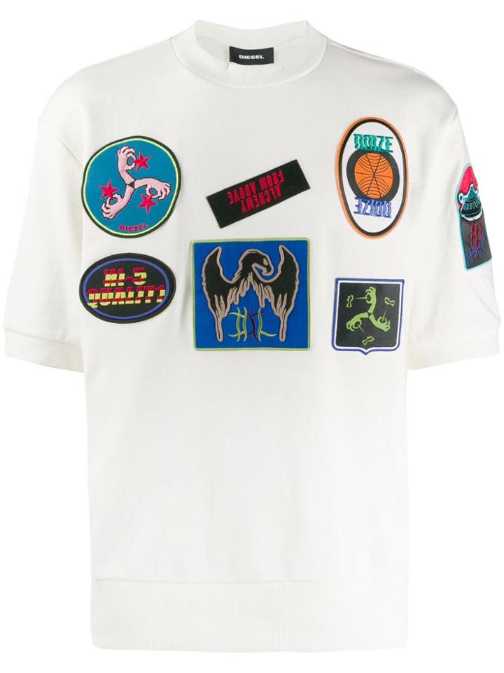 Diesel S-maggy-sh-patch Sweatshirt - White