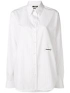 Calvin Klein 205w39nyc Striped Logo Shirt - White