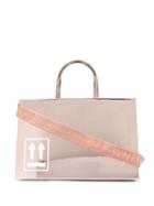 Off-white Sculpture Mirrored Tote Bag - Gold