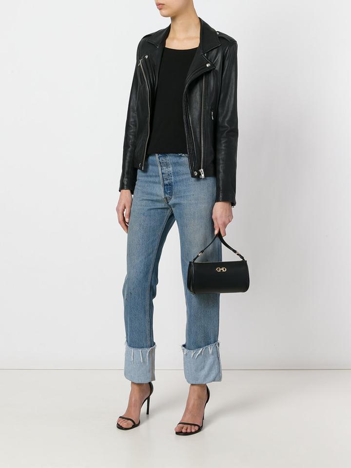 Salvatore Ferragamo 'lisetta' Shoulder Bag, Women's, Black, Leather