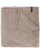 Nil0s Frayed Oversized Stole, Men's, Nude/neutrals, Nylon/wool