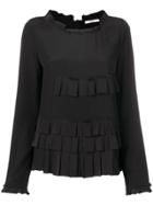 Odeeh Ruffled Top - Black