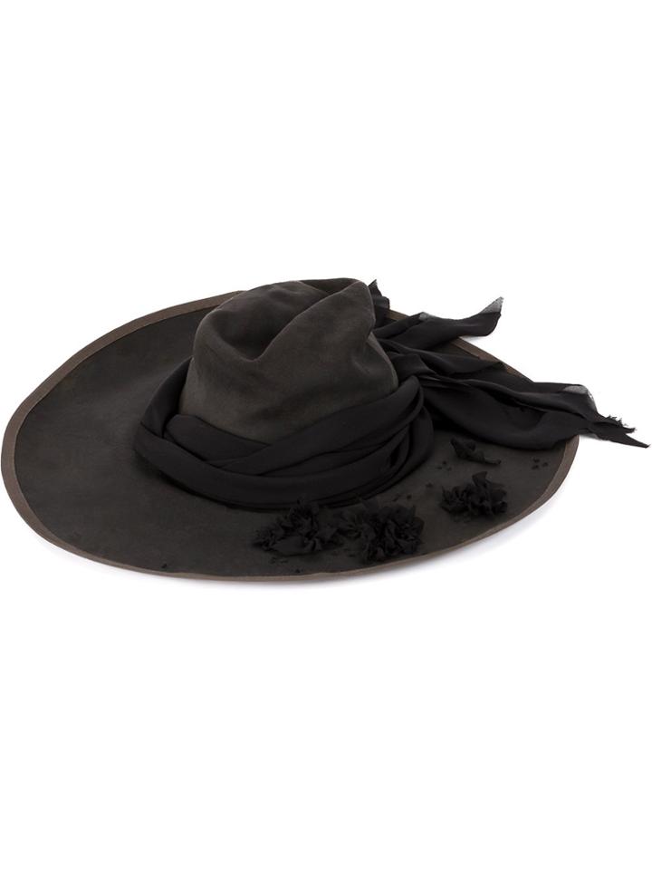 Horisaki Design & Handel Large Embellished Hat - Grey
