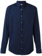 Gucci Slim-fit Shirt, Men's, Size: 42, Blue, Cotton/polyamide/spandex/elastane