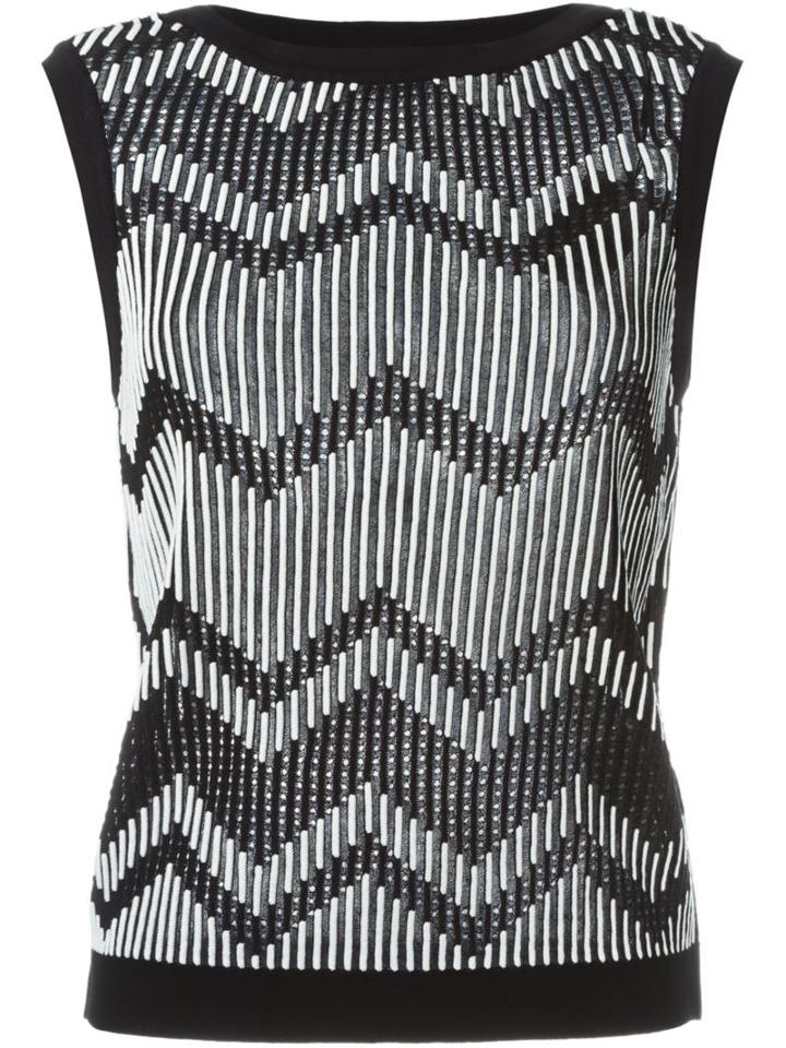 M Missoni Ribbed Tank Top, Women's, Size: 42, Black, Cotton/acrylic/polyamide/wool