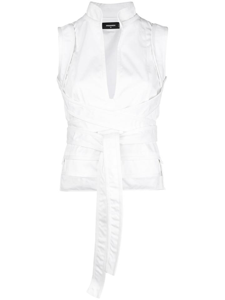 Dsquared2 Wrap Top - White