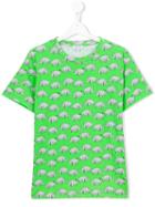 Au Jour Le Jour Kids - Rhinoceros Print T-shirt - Kids - Cotton - 14 Yrs, Boy's, Green