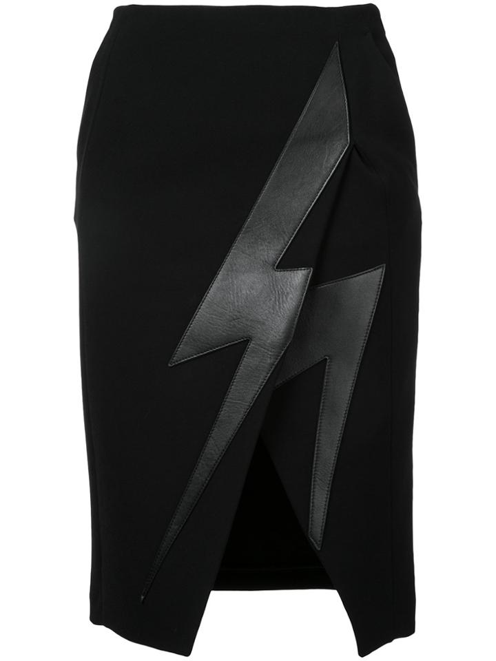 Neil Barrett Lightning Bolt Skirt - Blue