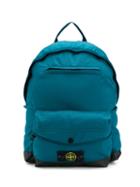 Stone Island Junior Teen Logo Backpack - Blue
