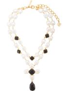 Oscar De La Renta Baroque Pearl Necklace - Metallic