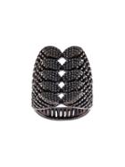As29 'spine' Ring, Women's, Size: 7 1/2, Black