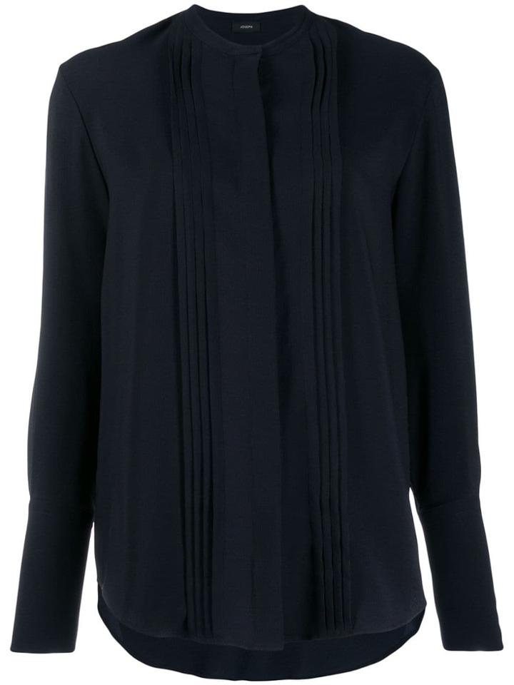 Joseph Long-sleeve Pleated Blouse - Blue