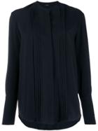 Joseph Long-sleeve Pleated Blouse - Blue