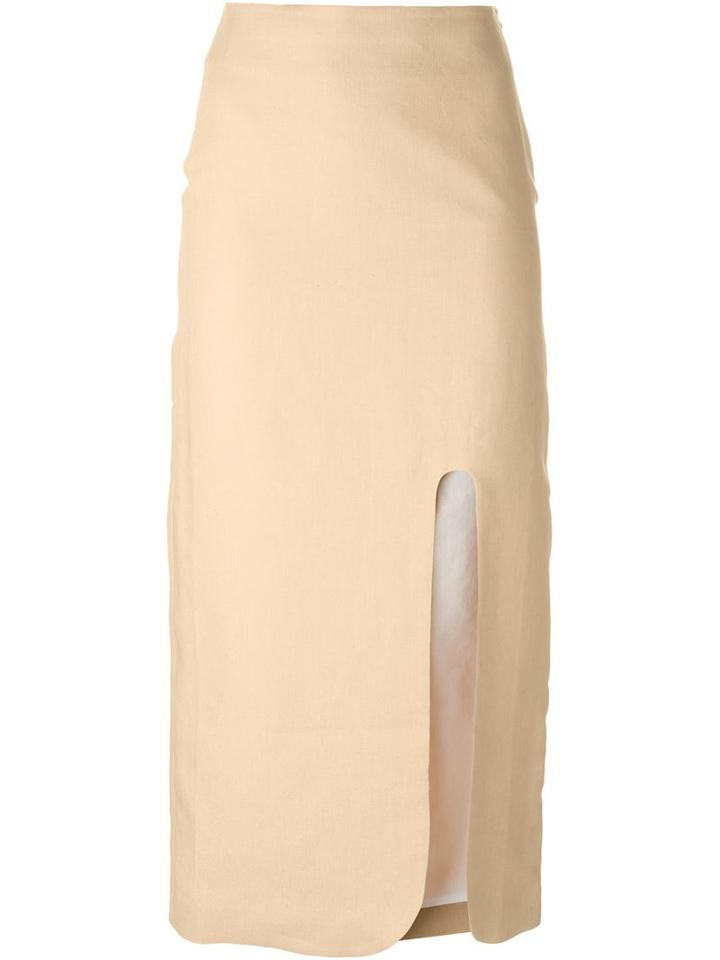 Jacquemus Side Slit Midi Skirt