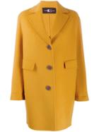 Luisa Cerano Classic Single-breasted Coat - Yellow