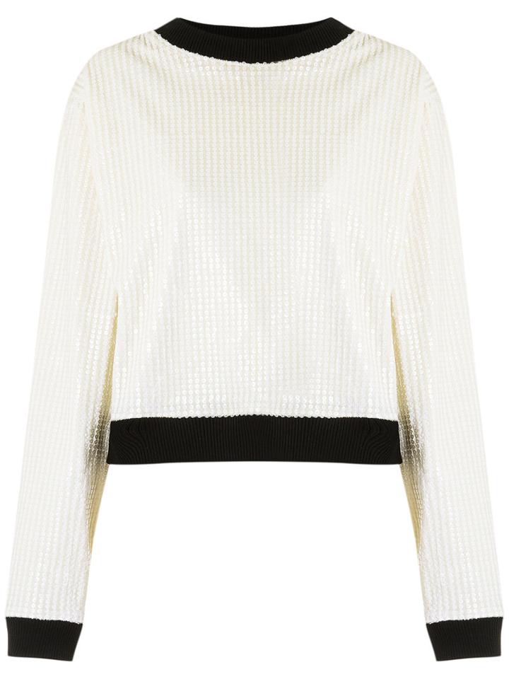 Reinaldo Lourenço - Knit Sweatshirt - Women - Polyester - 36, White, Polyester