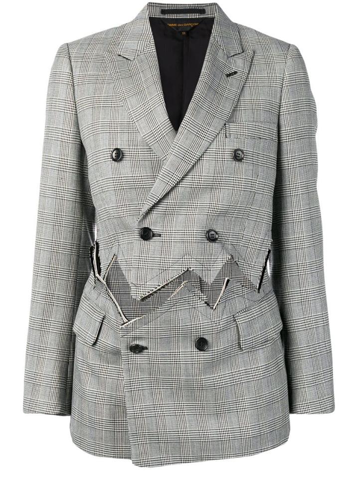 Comme Des Garçons Detached Double-breasted Blazer - Black