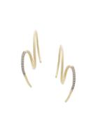 Maria Black 14kt Yellow Gold Racer Diamond Earrings - Metallic