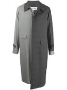 Loewe Checked Asymmetric Coat - Grey