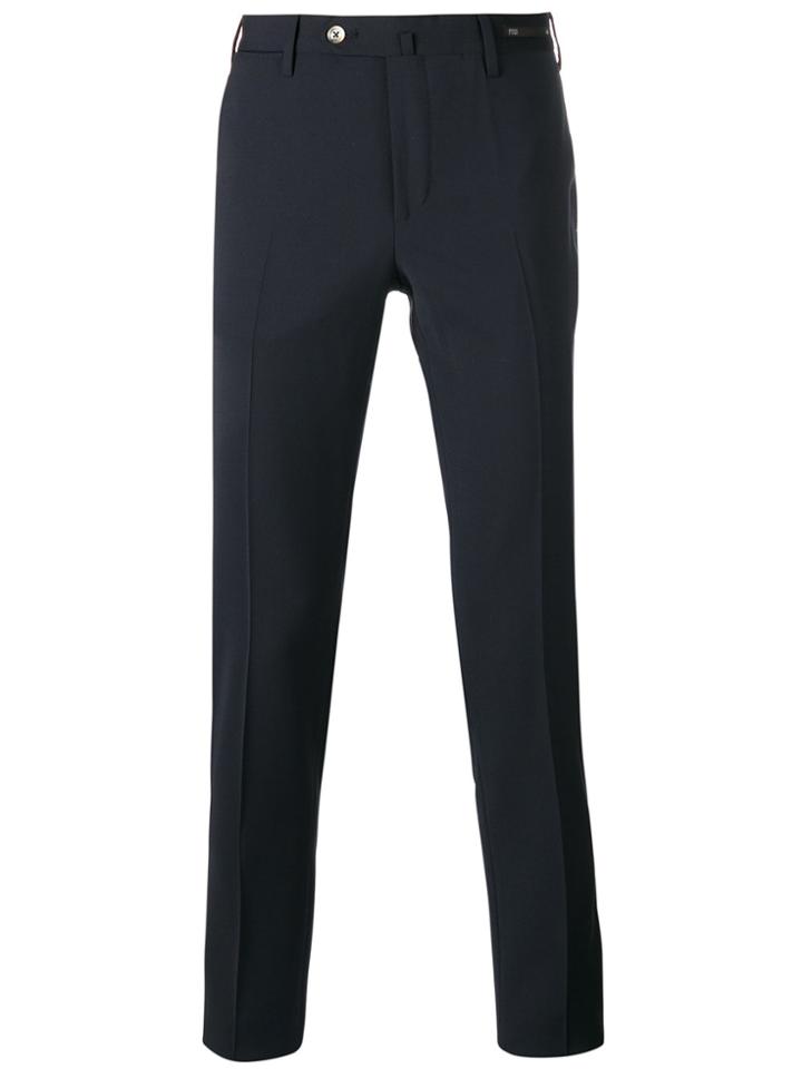 Pt01 Cropped Skinny Trousers - Blue