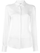 Dkny Classic Shirt, Women's, Size: Small, White, Silk/spandex/elastane