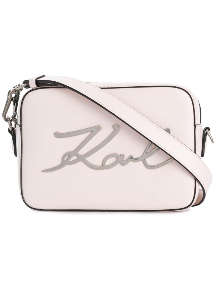 Karl Lagerfeld K/signature Camera Bag - Pink & Purple