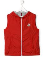 Moncler Kids Zipped Vest, Boy's, Size: 14 Yrs, Red
