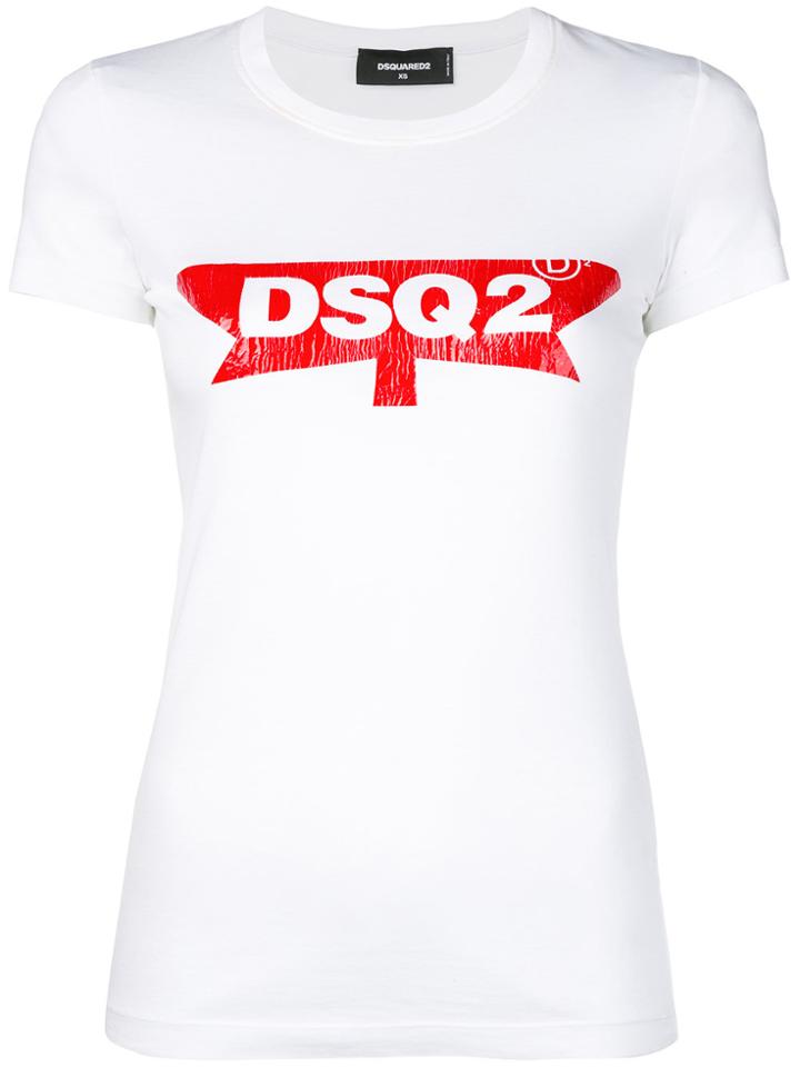 Dsquared2 Logo Print T-shirt - White