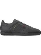 Yeezy X Adidas Black Powerphase Leather Sneakers