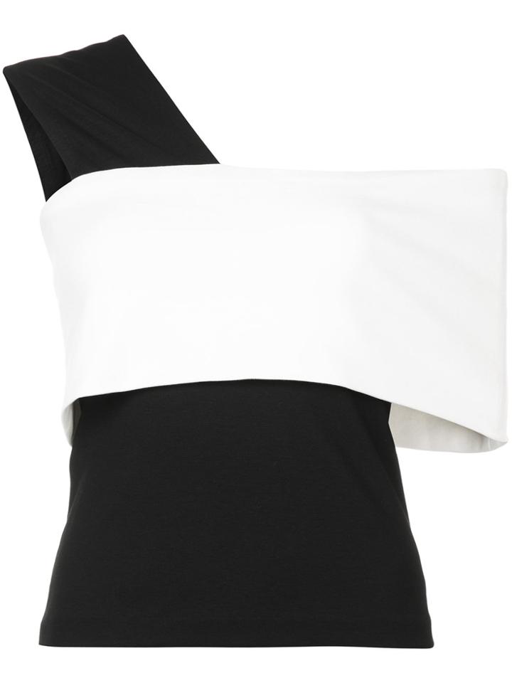 Rosetta Getty One-shoulder Top - Black