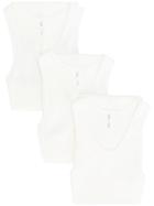 Unravel Project Long Tank Three Pack - White
