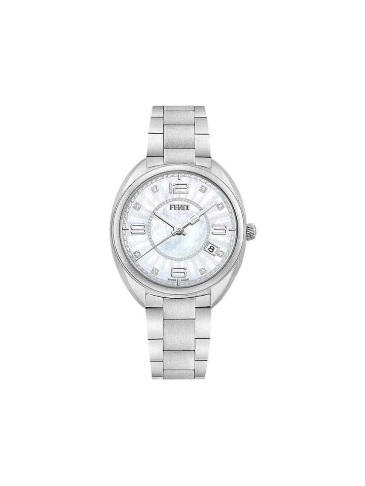 Fendi Embellished Momento Fendi Watch - Metallic