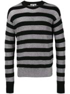 Mcq Alexander Mcqueen - Striped Jumper - Men - Polyester/wool/metallic Fibre - M, Black, Polyester/wool/metallic Fibre