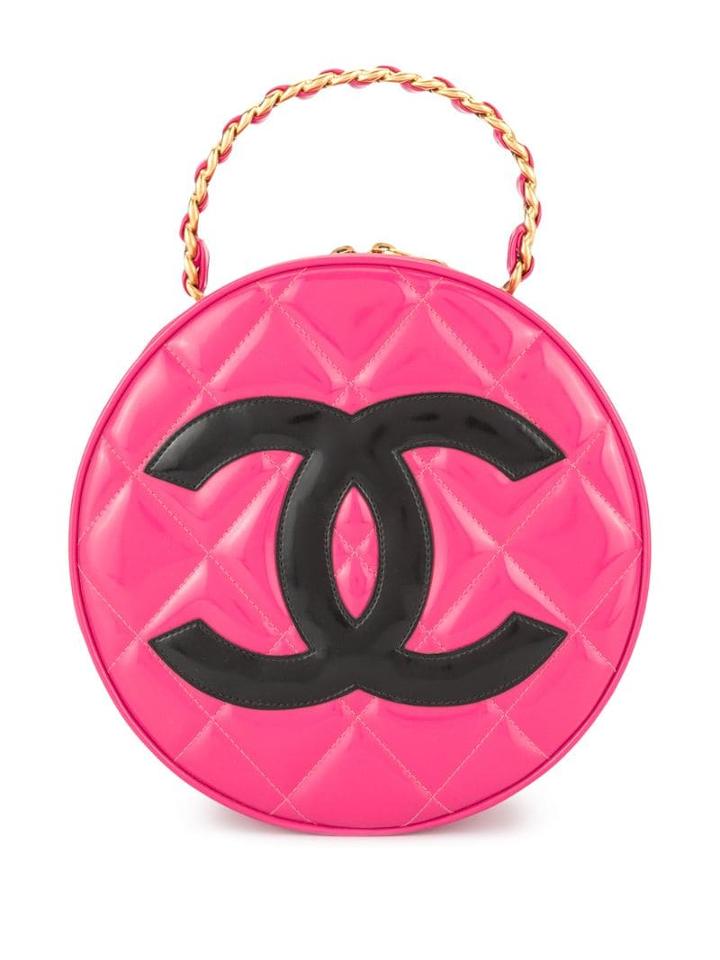 Chanel Pre-owned Chain Vanity Round Hand Bag - Pink