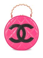Chanel Pre-owned Chain Vanity Round Hand Bag - Pink