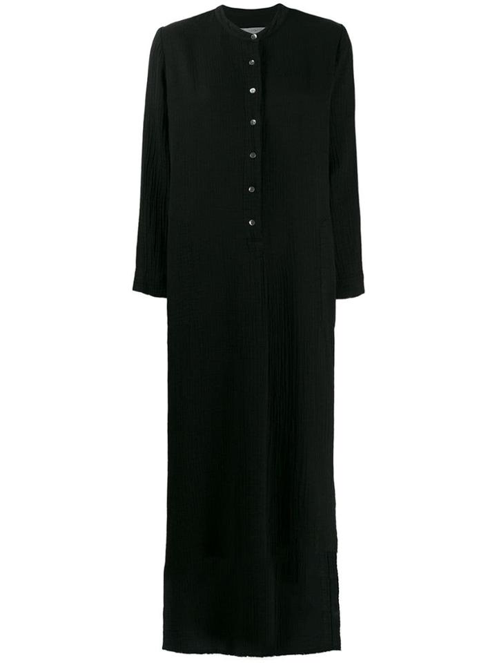 Raquel Allegra Henley Maxi Dress - Black